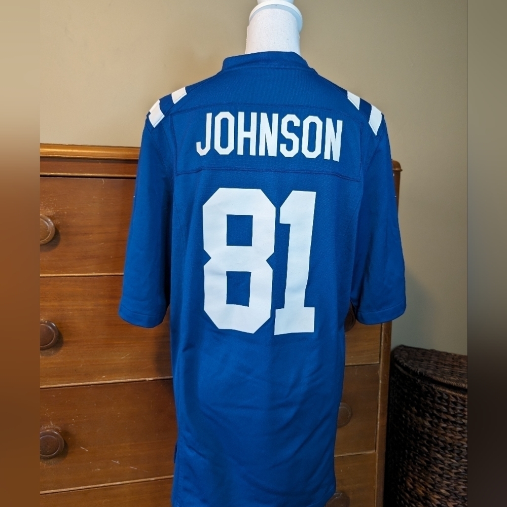 COLTS Jerseys #81 JOHNSON NIKE On Field - Picture 5 of 14
